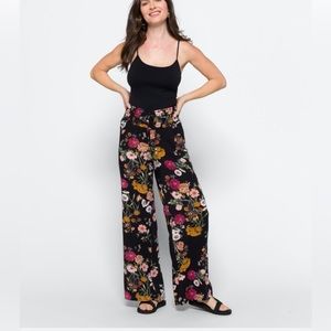 Price Drop! Floral Linen Pants